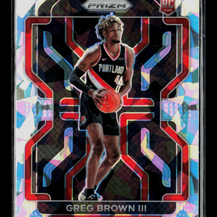 2021 Panini Prizm Greg Brown III #291 RC Ice