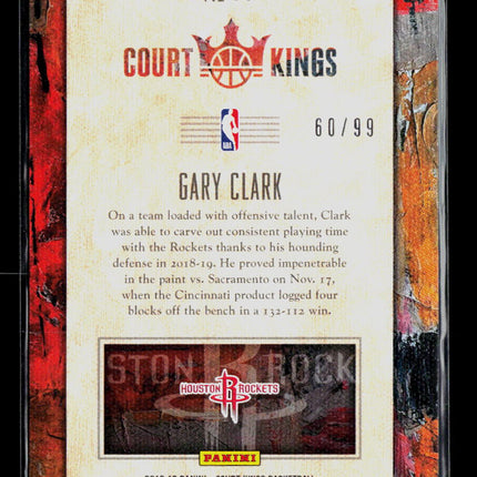 2019 Panini Court Kings Rookie Portraits Gary Clark #39 60/99