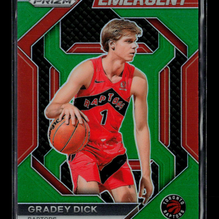 2023 Panini Prizm Emergent Gradey Dick #22 Green