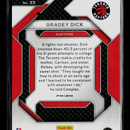 2023 Panini Prizm Emergent Gradey Dick #22 Green