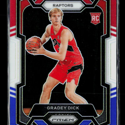 2023 Panini Prizm Gradey Dick #134 Red White Blue RC