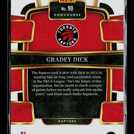2024 Panini Select Gradey Dick #90 RC