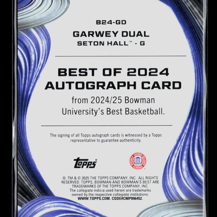 2024 Bowman University's Best Garwey Dual #B24-GD Auto