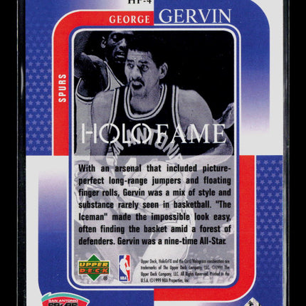 1999 Upper Deck HoloGrFX Holofame George Gervin #HF-4