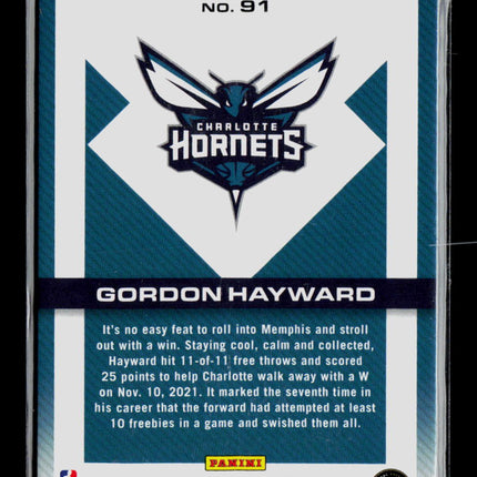 2022 Panini Recon Basketball Gordon Hayward #91 46/99