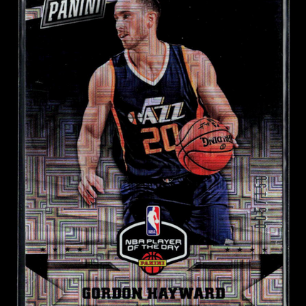 2017 Panini NBA Player of the Day Gordon Hayward #29 /150