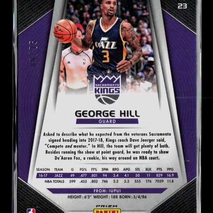 2017 Panini Prizm George Hill #23 Red Pulsar 09/25
