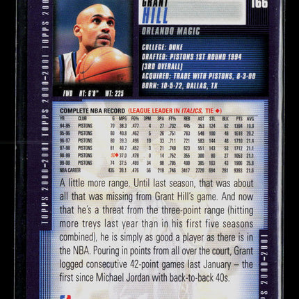 2000 Topps Grant Hill #166