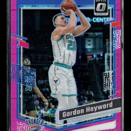 2024 Panini Donruss Optic Gordon Hayward #48 Pink Hyper