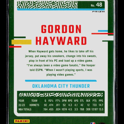 2024 Panini Donruss Optic Gordon Hayward #48 Pink Hyper