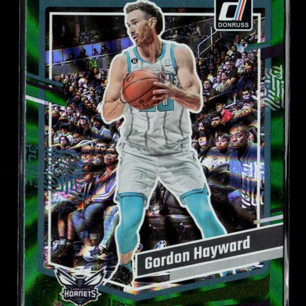 2023 Donruss Gordon Hayward #34 Green Laser