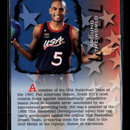 1996 Fleer USA Basketball Around The World Grant Hill #42