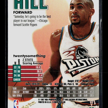 1997 SkyBox Z-Force Grant Hill #33
