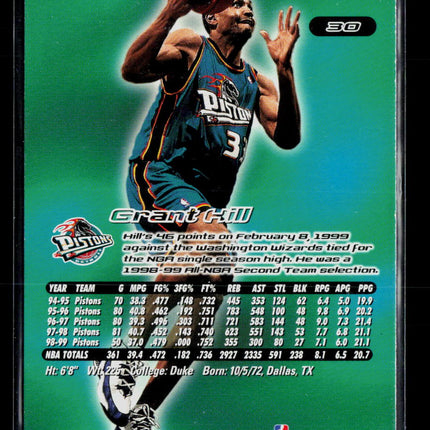 1999 Fleer Ultra Grant Hill #30