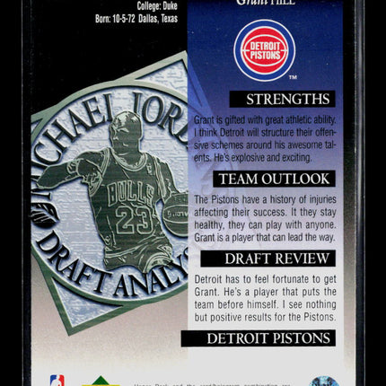 1995 Upper Deck Grant Hill #183