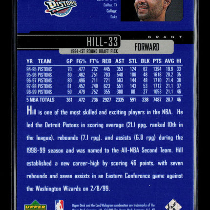 1999 Upper Deck Grant Hill #35