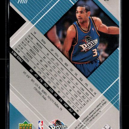 2000 Upper Deck Black Diamond Grant Hill #22