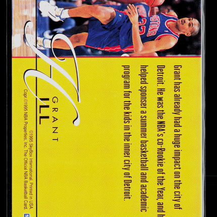 1995 SkyBox Hoops Class Act Grant Hill #237