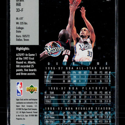 1998 Upper Deck Game Dated Grant Hill #321