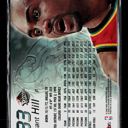 2000 Flair Showcase Grant Hill #33