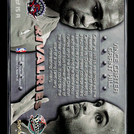 2000 SkyBox Metal Universe Rivalries Grant Hill Vince Carter #9 of 15 R