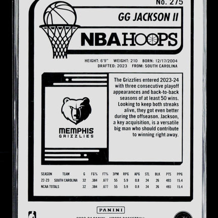 2023 Panini Hoops Premium Stock GG Jackson II #275 RC