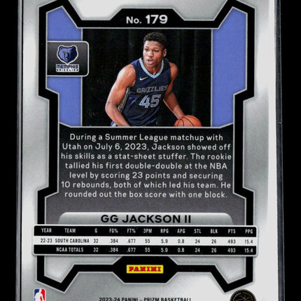 2023 Panini NBA Hoops GG Jackson II #179 Blue RC