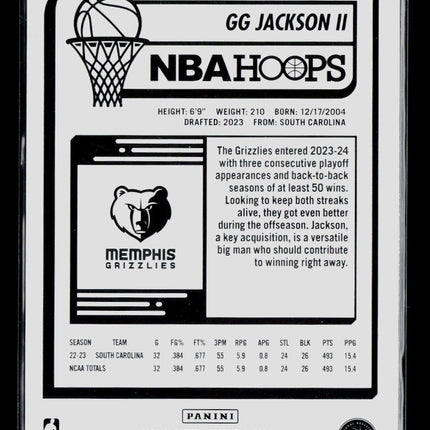 2023 Panini NBA Hoops GG Jackson II #275 RC