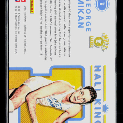 2017 Panini Donruss Optic Hall Kings George Mikan #8