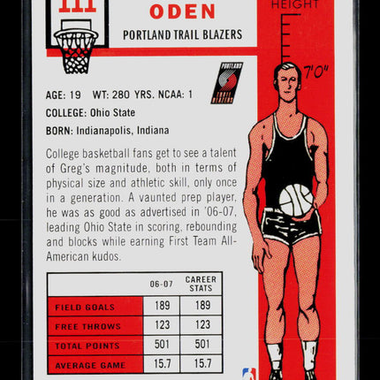 2007 Topps Greg Oden #111