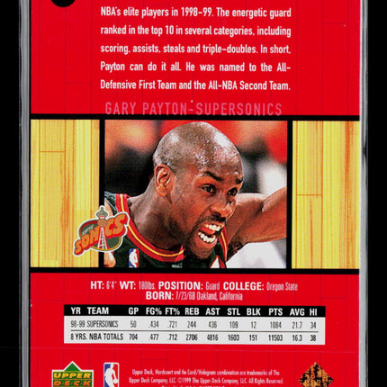 1999 Upper Deck Hardcourt Gary Payton #51