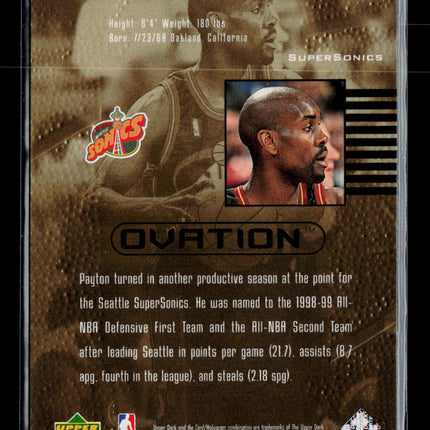 1999 Upper Deck Ovation Gary Payton #51