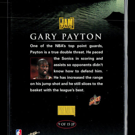 1998 SkyBox Premium Jam Pack Gary Payton #9 OF 15 JP