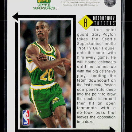 1993 Upper Deck Breakaway Threats Gary Payton #441