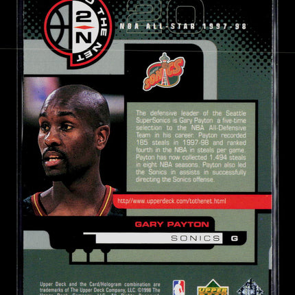 1998 Upper Deck To The Net Gary Payton #173