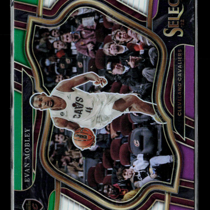 2023 Panini Select Evan Mobley #244 Green Purple