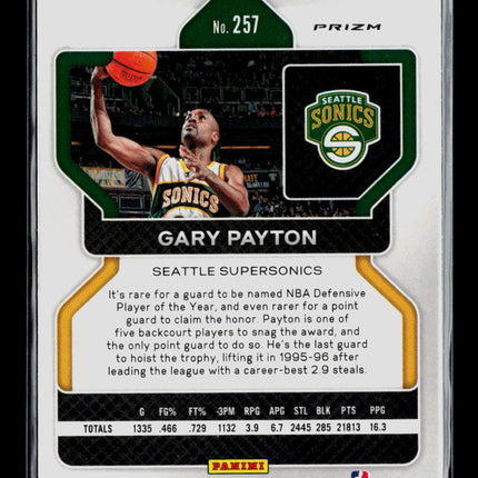 2021 Panini Prizm Gary Payton #257 Silver