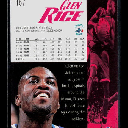 1996 SkyBox Premium Glen Rice #157