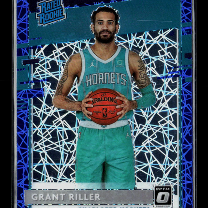 2021 Panini Donruss Optic Grant Riller #200 Blue Velocity