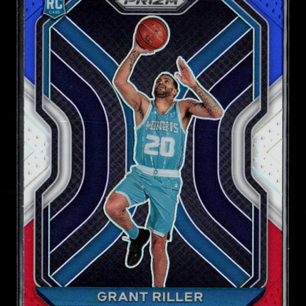 2021 Panini Prizm Grant Riller #295 Red White Blue RC