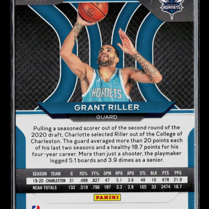 2021 Panini Prizm Grant Riller #295 Red White Blue RC