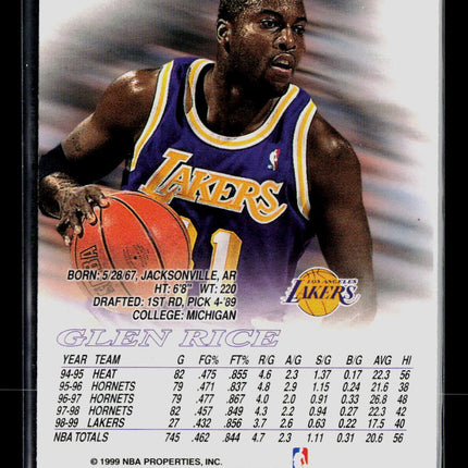 1999 SkyBox Premium Glen Rice #62