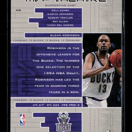 1999 Upper Deck MVP MVP Theatre Glenn Robinson #M8