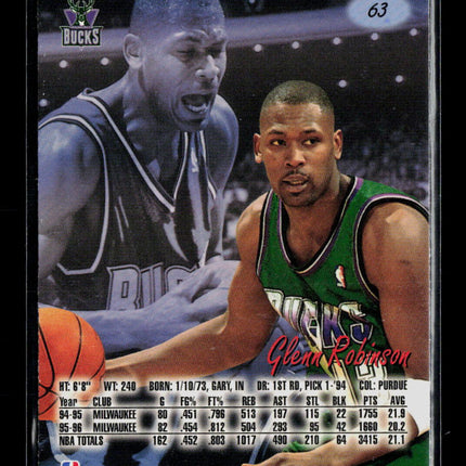 1996 Fleer Ultra Glenn Robinson #63