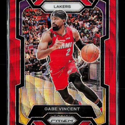 2023 Panini Prizm Gabe Vincent #225 Red Wave