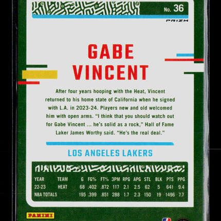 2024 Donruss Optic Gabe Vincent #36 Pink hyper