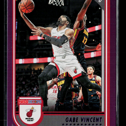 2022 Panini NBA Hoops Gabe Vincent #103 Purple