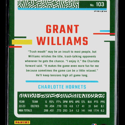 2024 Panini Donruss Optic Grant Williams #103 Holo