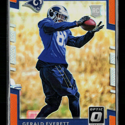 2017 Donruss Optic Gerald Everett #142 Orange RC 008/199