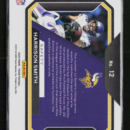 2020 Panini Prizm Harrison Smith #12 Lockdown